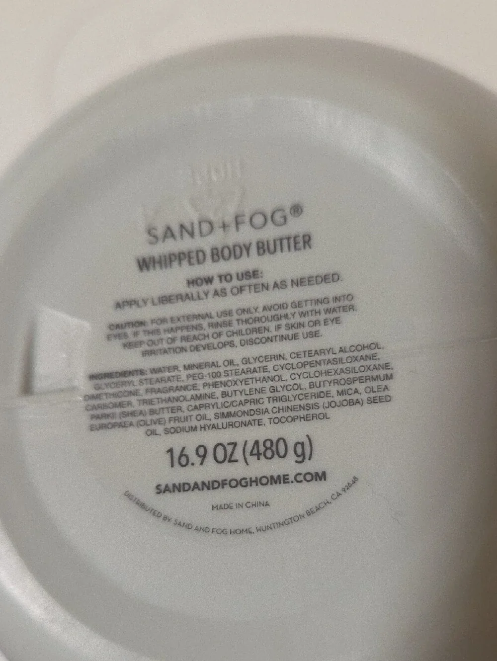 SAND+FOG Marshmallow Skies Whipped Body Butter - Cream